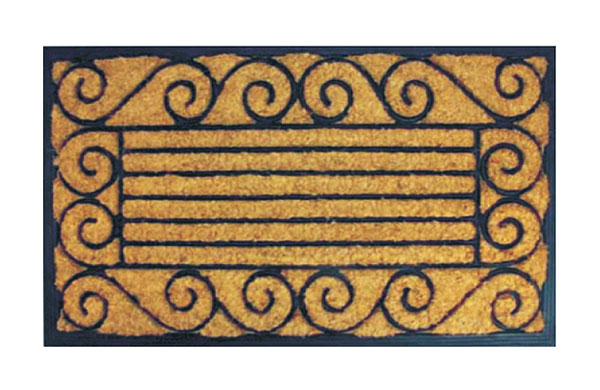 Coir Brush Rubber Backed Mats