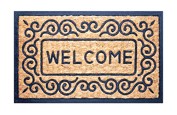 Coir Non Brush Rubber Backed Mats